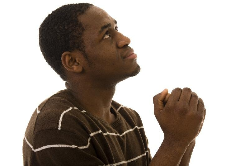 Man praying